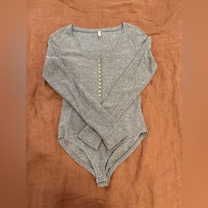 Free People Long Sleeve Bodysuit